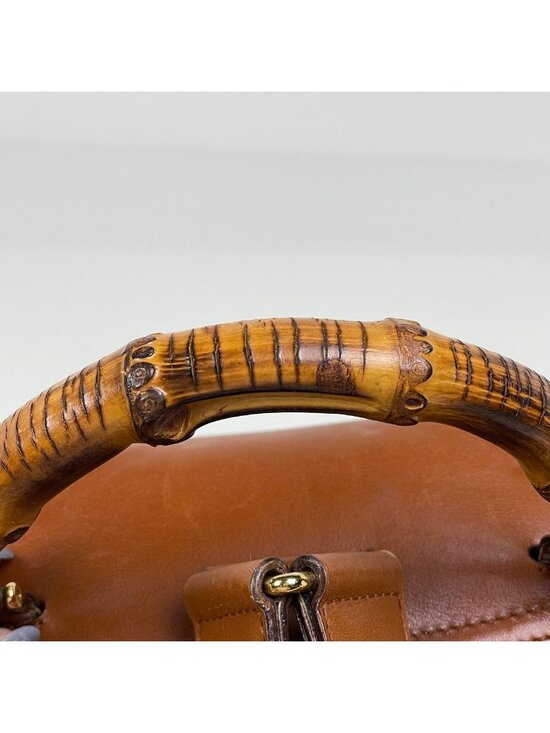 Gucci Bamb Backpack Leather Brown main image 6